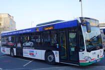 Stadtwerke Aschaffenburg / Wagen 198 (AB-VA 98) / Aschaffenburg, Hauptbahnhof/ROB / Mercedes-Benz O 530 C2 / Aufnahemdatum: 30.04.2021 / Werbung: Gödert Immobilien (links und Heck)/Lenk Karosserie (rechts)