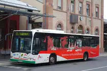 Stadtwerke Aschaffenburg / Wagen 158 (AB-VA 58) / Aschaffenburg, Hauptbahnhof/ROB / Mercedes-Benz O 530 / Aufnahemdatum: 04.05.2021 / Werbung: Sparkasse Aschaffenburg-Alzenau