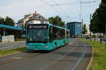 ICB Mercedes Benz Citaro 2 G Wagen 449 auf der Linie 30 am 10.07.21 in Frankfurt am Main Friedberger Warte