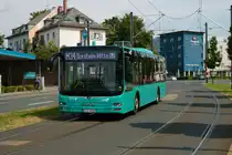 ICB MAN Lions City Wagen 509 auf der Linie 30 am 10.07.21 in Frankfurt am Main Friedberger Warte