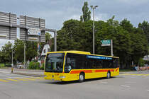 Mercedes Citaro 75 der BLT, auf der Linie 37, fährt zur Haltestelle St. Jakob. Die Aufnahme stammt vom 30.06.2021.