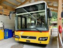 Ausrangierter Volvo 7700 Hybrid '5362' ex. BE 610 543 Regie Interlaken am 10.7.21 bei der Post Garage in Stechelberg.