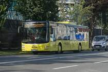 MAN Niederflurbus 3. Generation (Lion's City) der Innsbrucker Verkehrsbetriebe (Bus Nr. 206) als Linie 505 in der Amraser-See-Straße. Aufgenommen 12.7.2021.