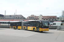 Postauto/PU Vögtlin-Meyer Nr.125/PAG-ID: 10331 (MAN A40 Lion's City GL) am 12.6.2021 beim Bhf. Brugg/Campus
