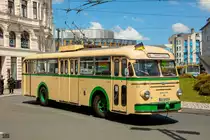 Uerdingen-Henschel O-Bus Wagen 59 in Solingen, Mai 2021.