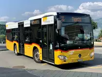 MB C2 K '10169'  BE 653 383  von PostAutp Regie Aeschi am 21.7.21 bei der Ankunft beim Bahnhof Spiez.