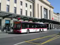 travys Nr. 141 (MAN A36 Lion's City C) am 11.7.2021 in Genève, Gare-Cornavin unterwegs als Bahnersatz zwischen Genf und Coppet