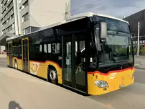 MB C2 hybrid Nr. 9 '11463'  BE 652 123  von PostAuto Regie Laupen am 29.7.21 beim Bahnhof Brünnen Westside.