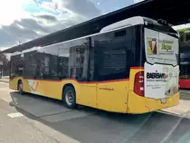 Heckansicht des MB C2 hybrid '11463' von PostAutp Regie Laupen am 29.7.21 beim Bahnhof Brünnen Westside.
