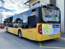 Heckansicht des MB C2 Nr. 92 '10516'  FR 300 634  vom PU Wieland, Murten am 2.8.21 beim Bahnhof Kerzers.