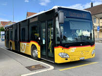 MB C2 '10516' vom PU Wieland AG, Murten am 2.8.21 beim Bahnhof Kerzers.