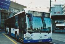 VBL Luzern Nr. 67/LU 15'729 Mercedes Citaro am 26. Dezember 2008 Luzern, Bahnhof