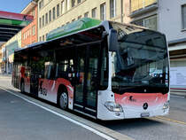 BGU MB C2 NGT Nr. 31 am 10.8.21 beim Postplatz in Grenchen.