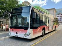 MB C2 NGT Nr. 31 der BGU am 10.8.21 beim Postplatz Grenchen.