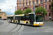 Mainzer Mobilität Mercedes Benz Citaro 2 G Wagen 915 am 10.08.21 am Hauptbahnhof
