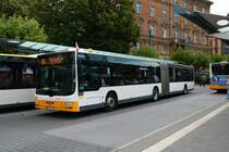 Mainzer Mobilität MAN Lions City G Wagen 745 am 10.08.21 am Hauptbahnhof