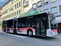 MB C2 NGT Nr. 22 der BGU am 10.8.21 beim Postplatz in Grenchen.