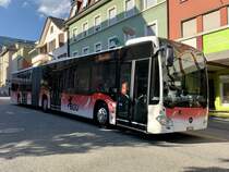 MB C2 G Nr. 8 der BGU am 10.8.21 bei der Ankunft beim Postplatz Grenchen.