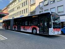MB C2 G Nr. 8 der BGU am 10.8.21 beim Postplatz in Grenchen.