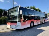 MB C2 Ü Nr. 20 der BGU am 10.8.21 beim Bahnhof Grenchen Süd.