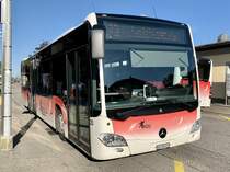MB C2 Ü Nr. 20 der BGU am 10.8.21 beim Bahnhof Grenchen Süd.