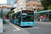 Mainzer Mobilität Mercedes Benz Citaro 2 G Wagen 941 am 10.08.21 am Hauptbahnhof