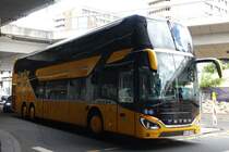 Setra S 531 DT  HEAG Airliner , Flughafen Frankfurt Juli 2021