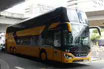 Setra S 531 DT  HEAG Airliner , Flughafen Frankfurt Juli 2021