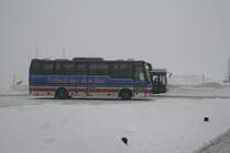 Seitenansicht des MAN Clubstar am 31.01.09 auf dem Fichtelberg. 