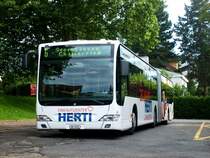 Nr. 22 mit Reklamme f�r Einkaufszenter Herti auf der Linie 6, Endhaltestelle Casino