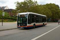 ESWE Verkehr Mercedes Benz eCitaro Wagen 175 am 17.08.21 in Wiesbaden