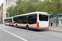 ESWE Verkehr Mercedes Benz eCitaro Wagen 175 am 17.08.21 in Wiesbaden