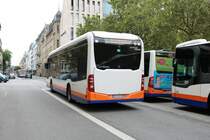ESWE Verkehr Mercedes Benz eCitaro Wagen 109 am 17.08.21 in Wiesbaden