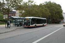 ESWE Verkehr Mercedes Benz eCitaro Wagen 159 am 17.08.21 in Wiesbaden