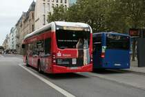 ESWE Verkehr Mercedes Benz eCitaro Wagen 143 am 17.08.21 in Wiesbaden