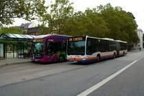 ESWE Verkehr Mercedes Benz Citaro 2 G Wagen 368 am 17.08.21 in Wiesbaden