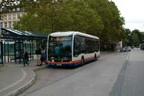 ESWE Verkehr Mercedes Benz eCitaro Wagen 148 am 17.08.21 in Wiesbaden