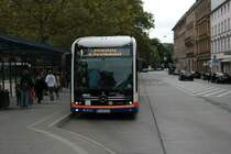 ESWE Verkehr Mercedes Benz eCitaro Wagen 148 am 17.08.21 in Wiesbaden