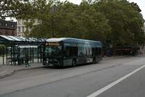 ESWE Verkehr Mercedes Benz eCitaro Wagen 105 am 17.08.21 in Wiesbaden