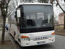 Setra 415 UL von Tonne aus Deutschland in Neustrelitz am 18.12.2018