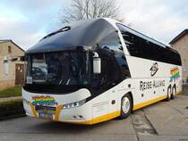 Neoplan Starliner von JobTours aus Deutschland in Sassnitz am 25.12.2018