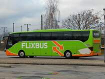 Setra 516 HD von Flixbus/Wricke Touristik aus Deutschland in Neubrandenburg am 30.12.2018