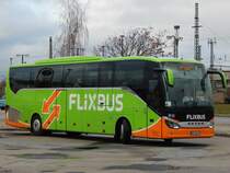 Setra 516 HD von Flixbus/Wricke Touristik aus Deutschland in Neubrandenburg am 30.12.2018