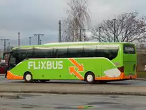 Setra 516 HD von Flixbus/Wricke Touristik aus Deutschland in Neubrandenburg am 30.12.2018