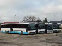 Setra 319 UL und Setra 315 UL und Iveceo Crossway der MVVG in Altentreptow am 30.12.2018