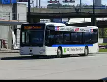 VBG - Mercedes Citaro Nr.87  ZH  661187 bei der zufahrt zu den Haltestellen in Zürich Flughafen am 05.09.2021