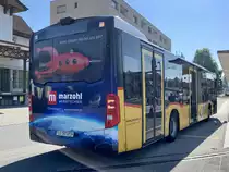 Heckansicht des MB C2 Nr. 41 '10958' vom PU SB-Trans, Sursee am 11.9.21 bei der Ankunft in Sursee.