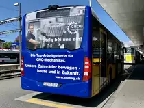 Heckansicht des MB C2 hybrid '11606' des PU SB-Trans, Sursee am 11.9.21 beim Bahnhof Sursee.