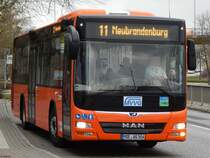 MAN Lion's City LE Ü der MVVG in Waren am 01.01.2019