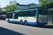 München: Setra S 418 LE business von Geldhauser (M-C 3487) als Linie X200 an der Haltestelle Ostbahnhof. Aufgenommen 2.9.2021.
